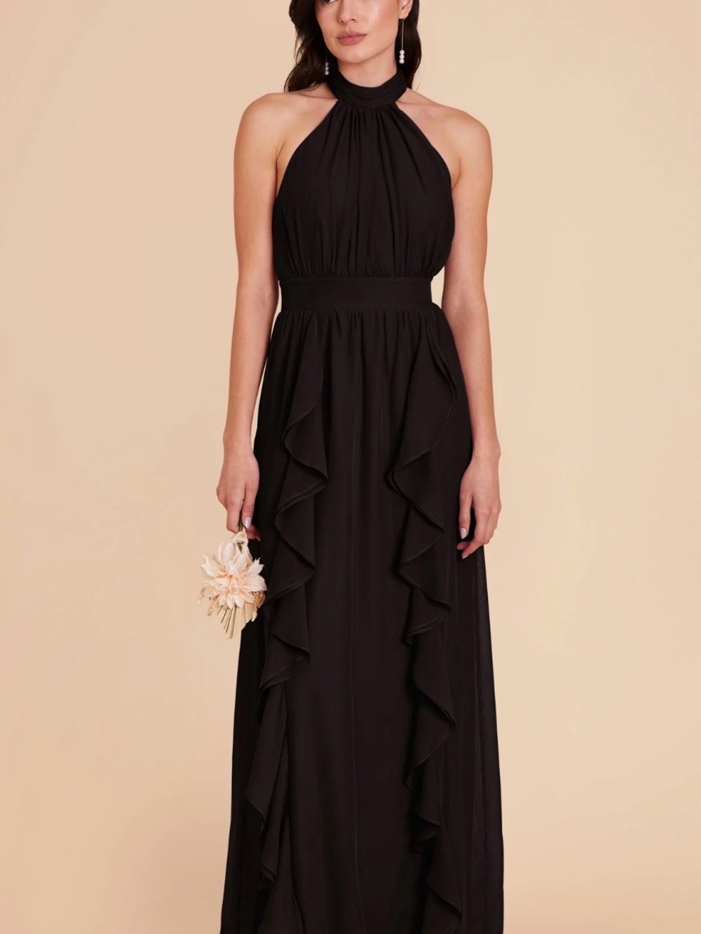 Birdy Grey Joyce Chiffon Dress in Black size small